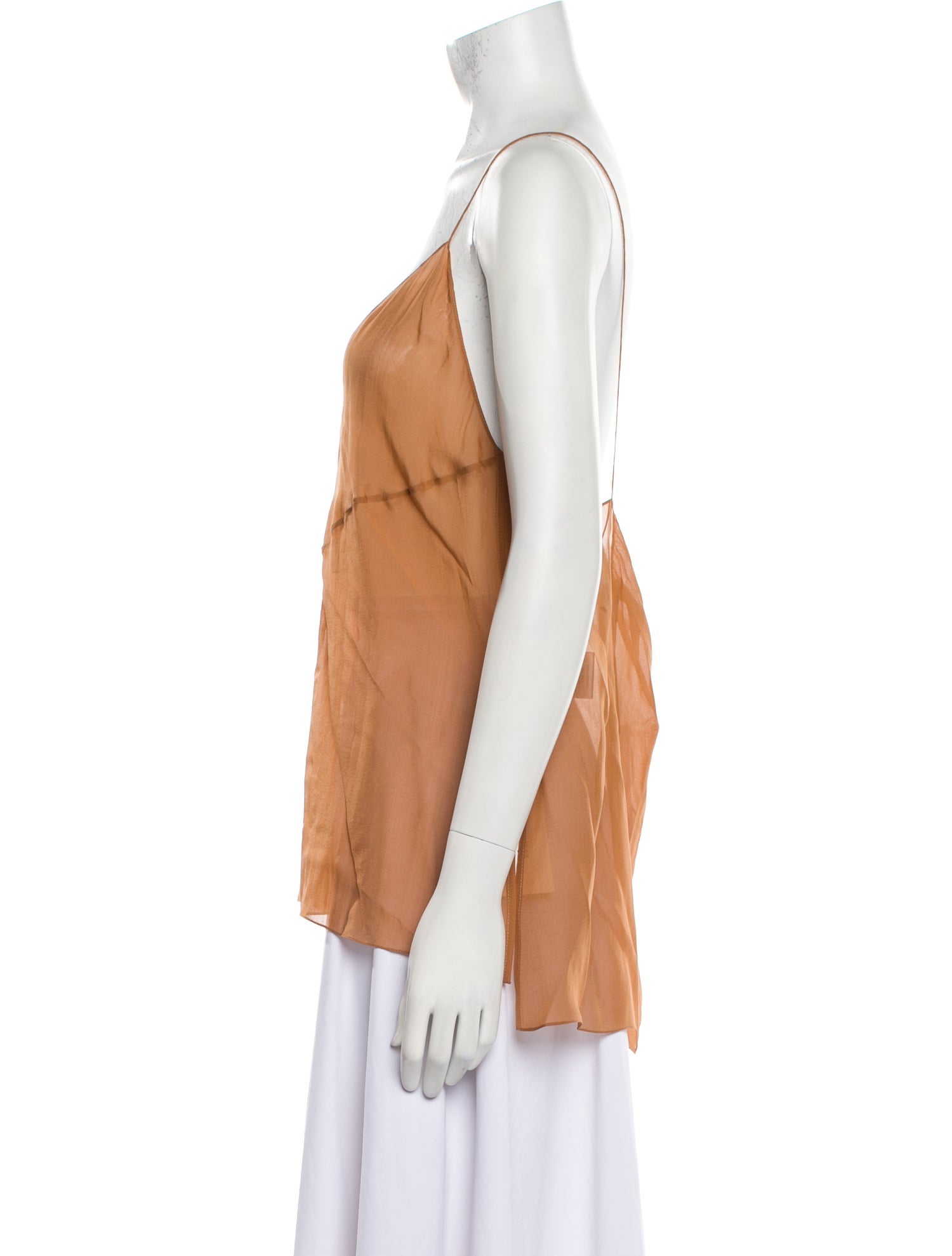 Gauchere Silk V-Neck Top w/ Tags