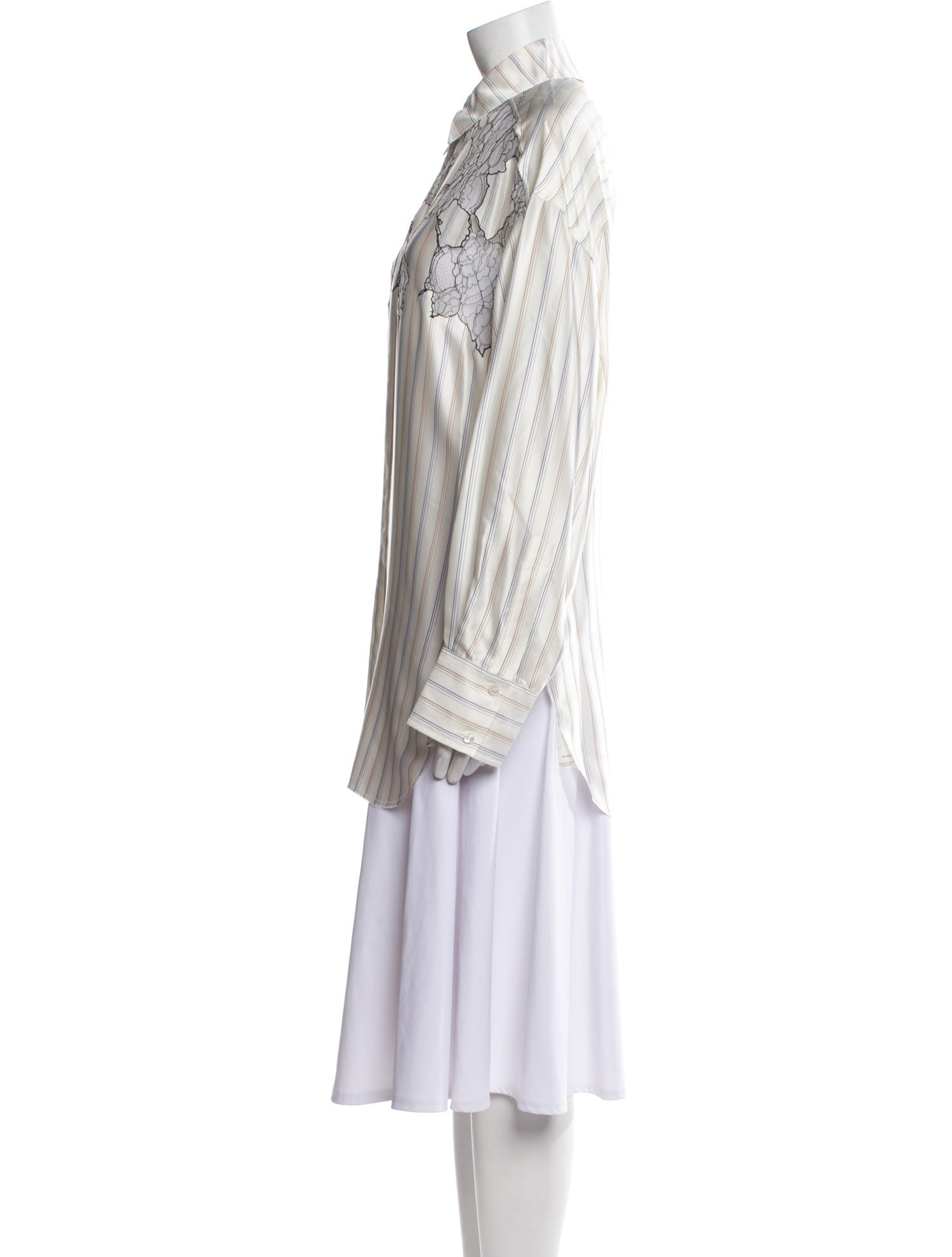 Gauchere Silk Striped Tunic