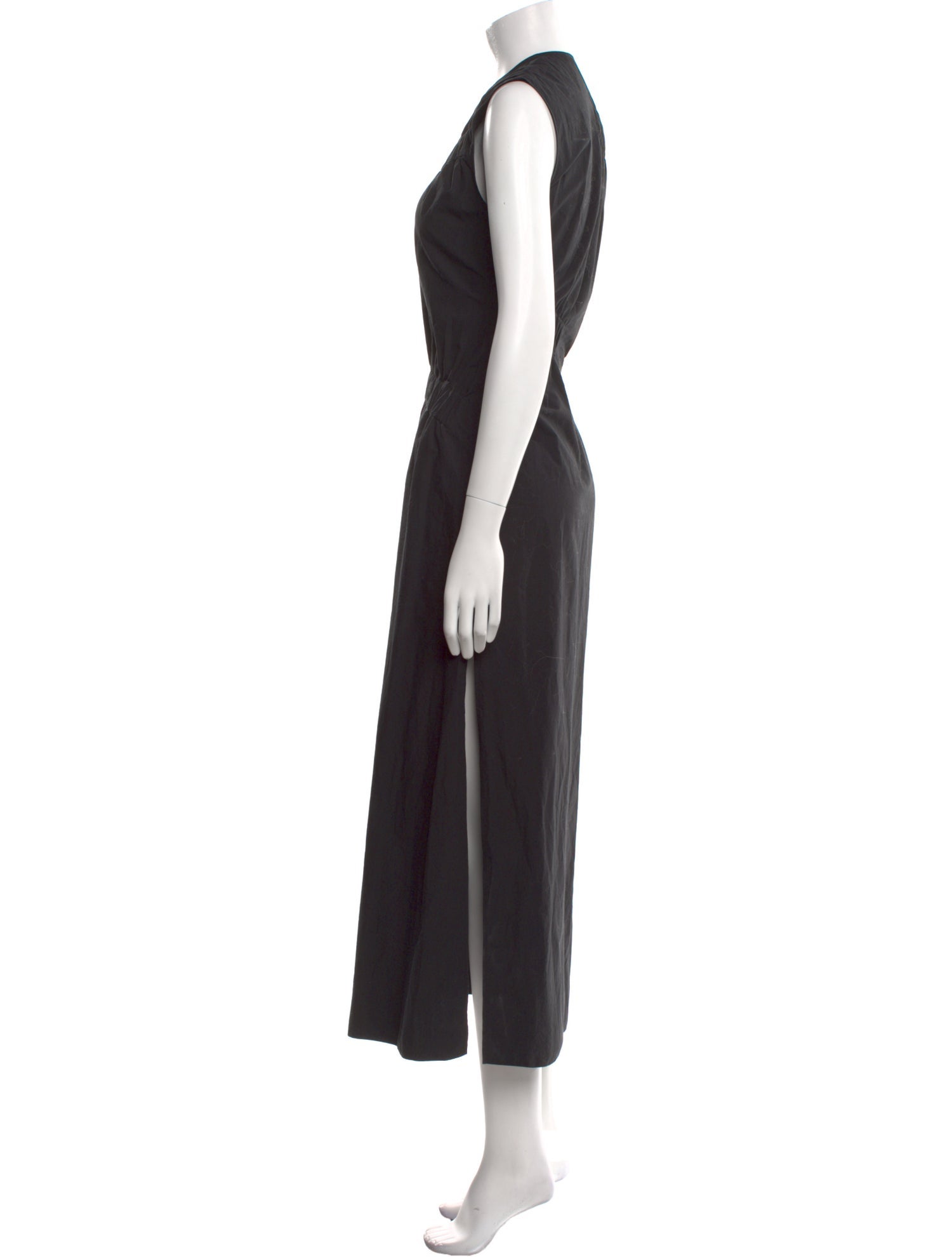 Gauchere Crew Neck Long Dress