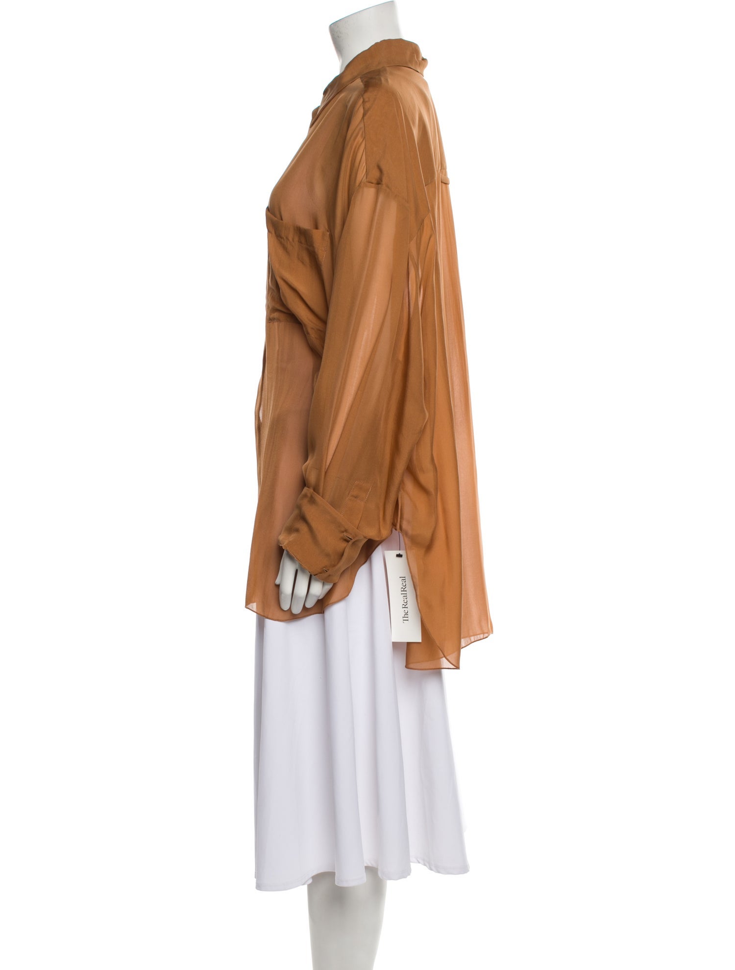 Gauchere Silk Long Sleeve Tunic w/ Tags