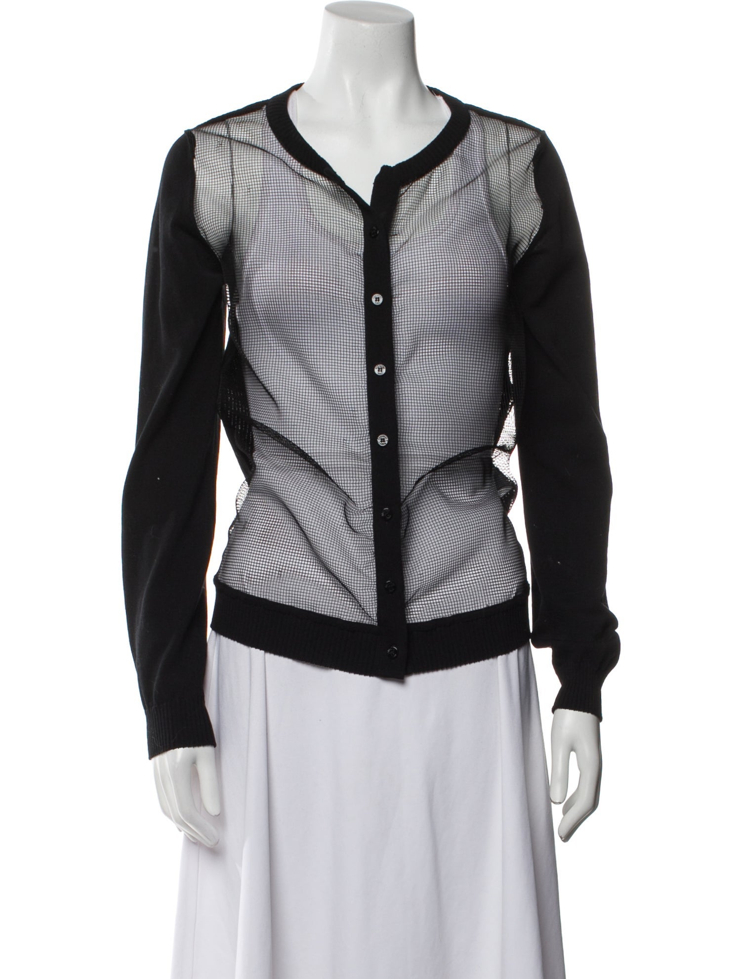 Gauchere Plaid Print Crew Neck Sweater