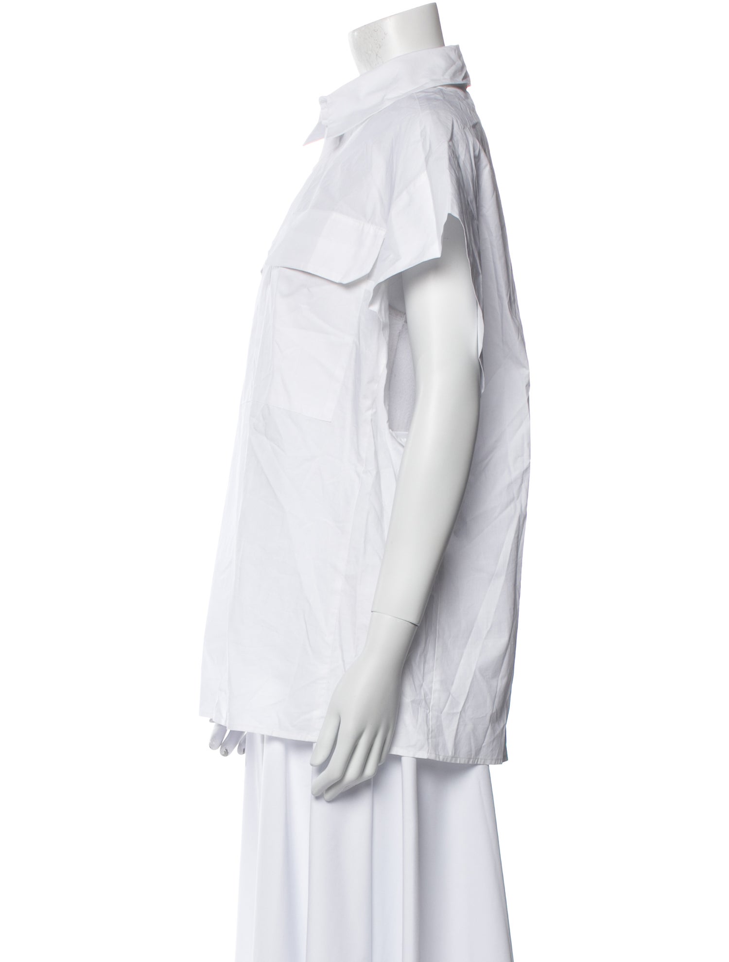 Gauchere Short Sleeve Button-Up Top w/ Tags