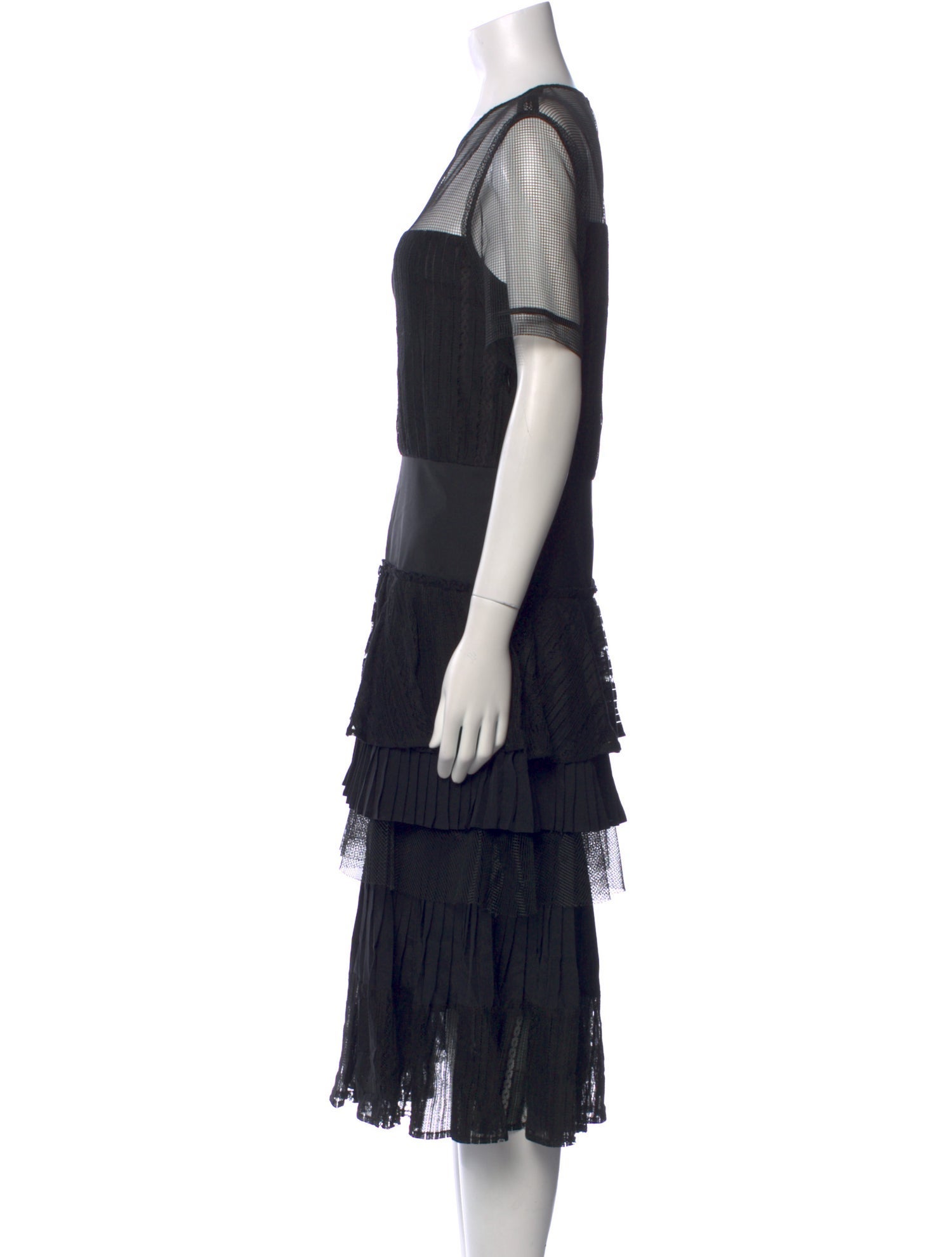 Gauchere Wool Midi Length Dress