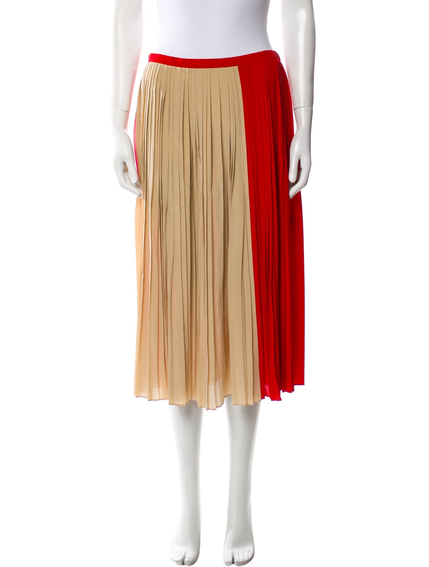 Gauchere Silk Knee-Length Skirt