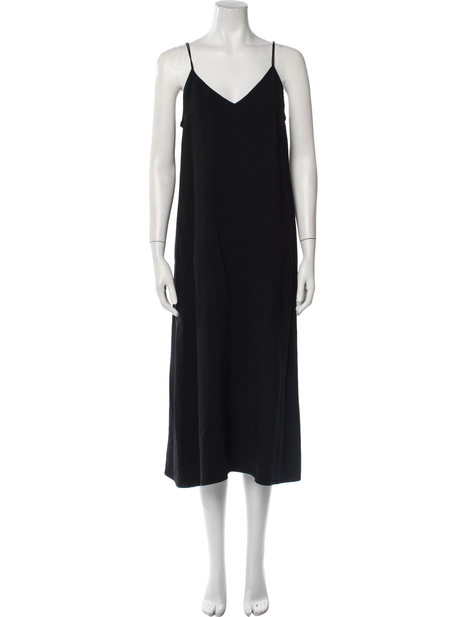 Gauchere V-Neck Midi Length Dress