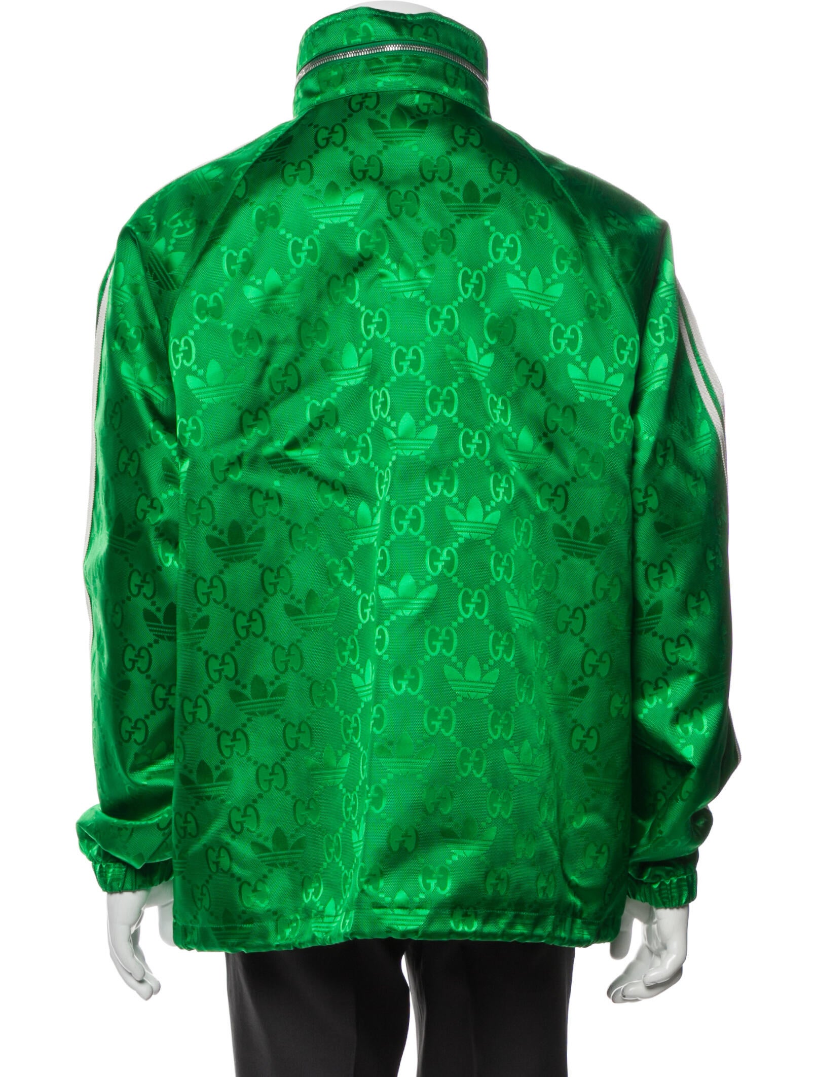 Gucci x Adidas 2022 Macro GG Jacket Windbreaker w/ Tags - Green