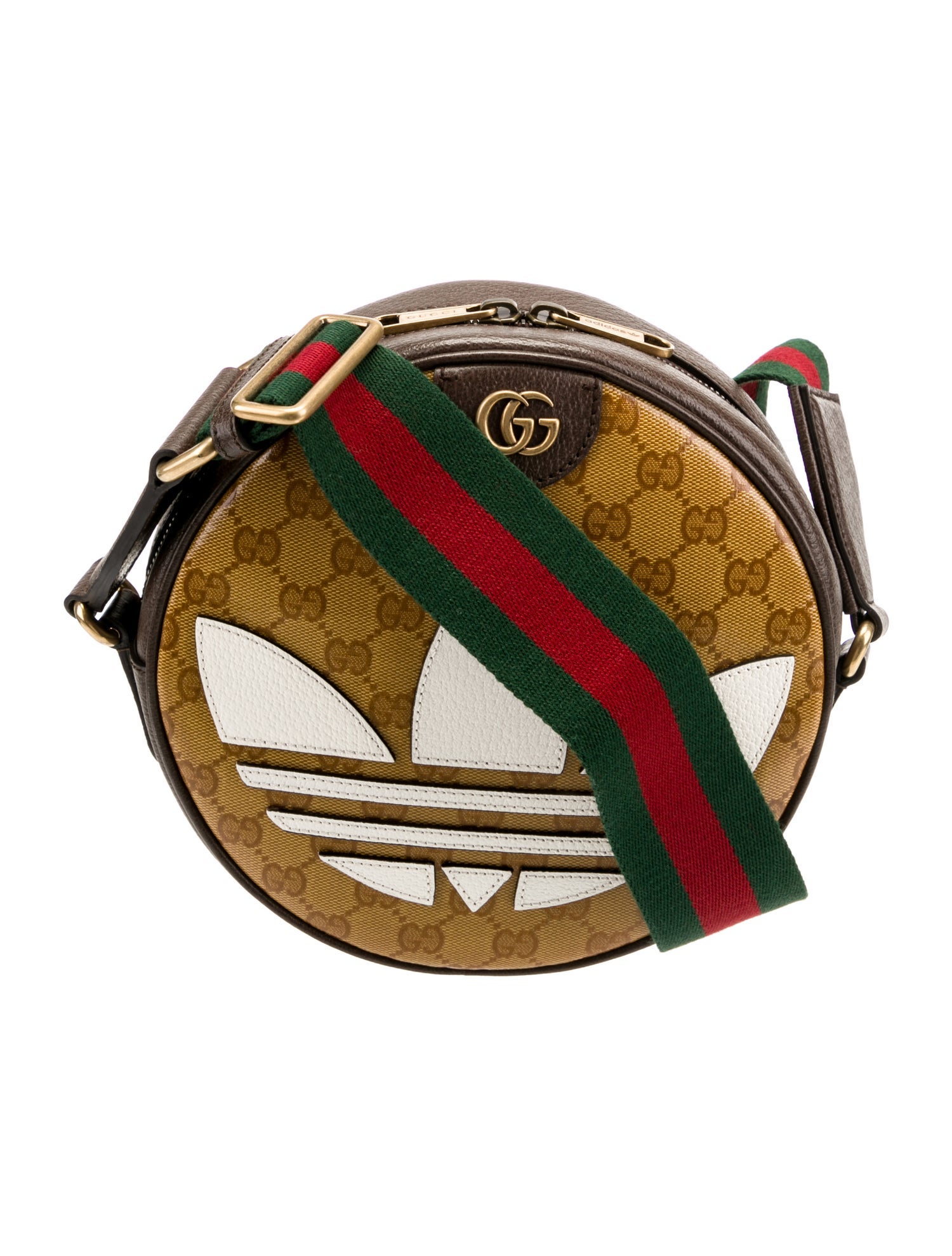 adidas × Gucci Ophidia shoulder bag Gucci x adidas Ophidia Shoulder Bag White/Black in Leather