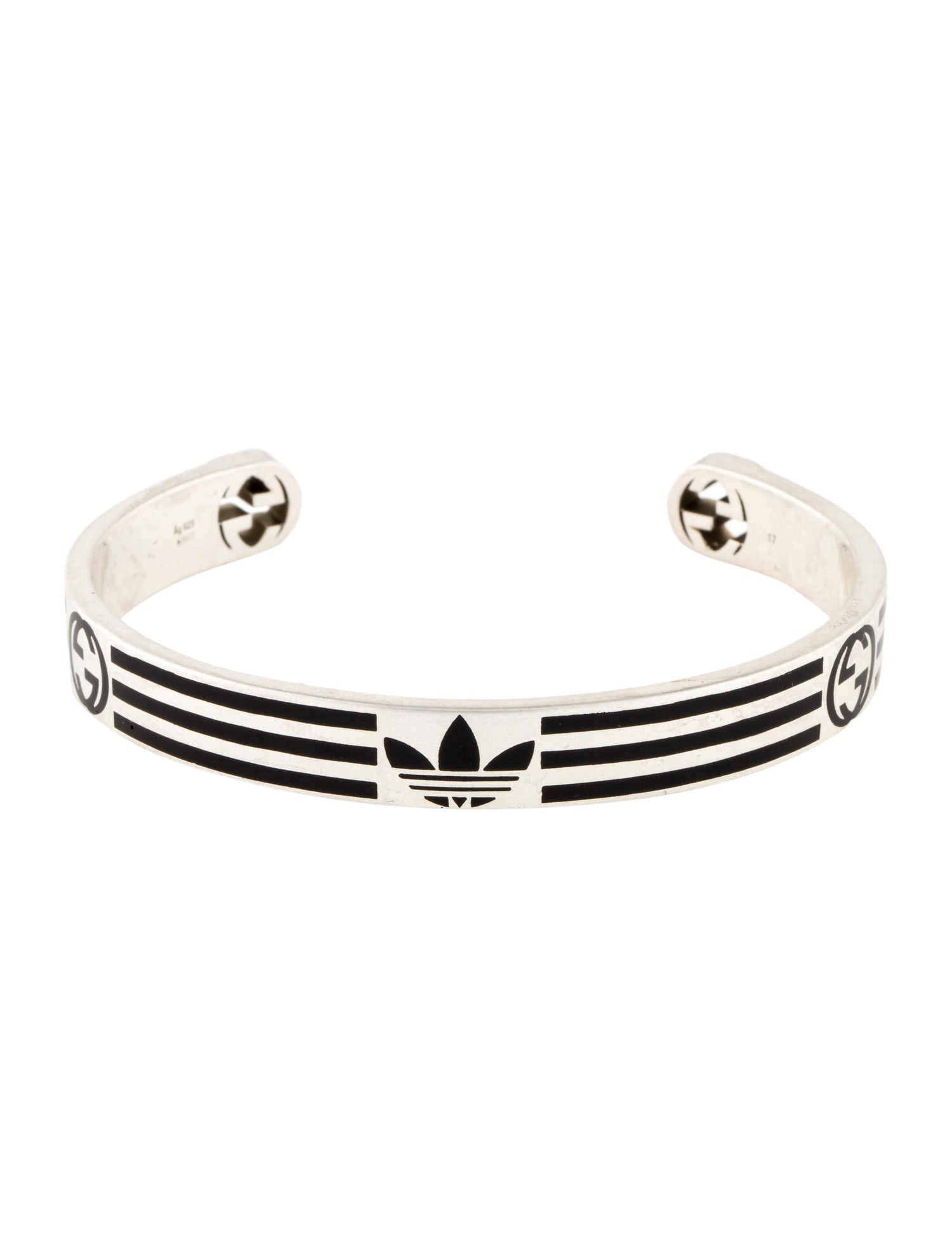 Gucci x Adidas Enamel Logo Sport Cuff Bracelet