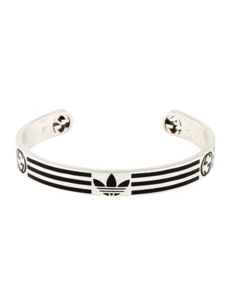 Gucci x Adidas Enamel Logo Sport Cuff Bracelet