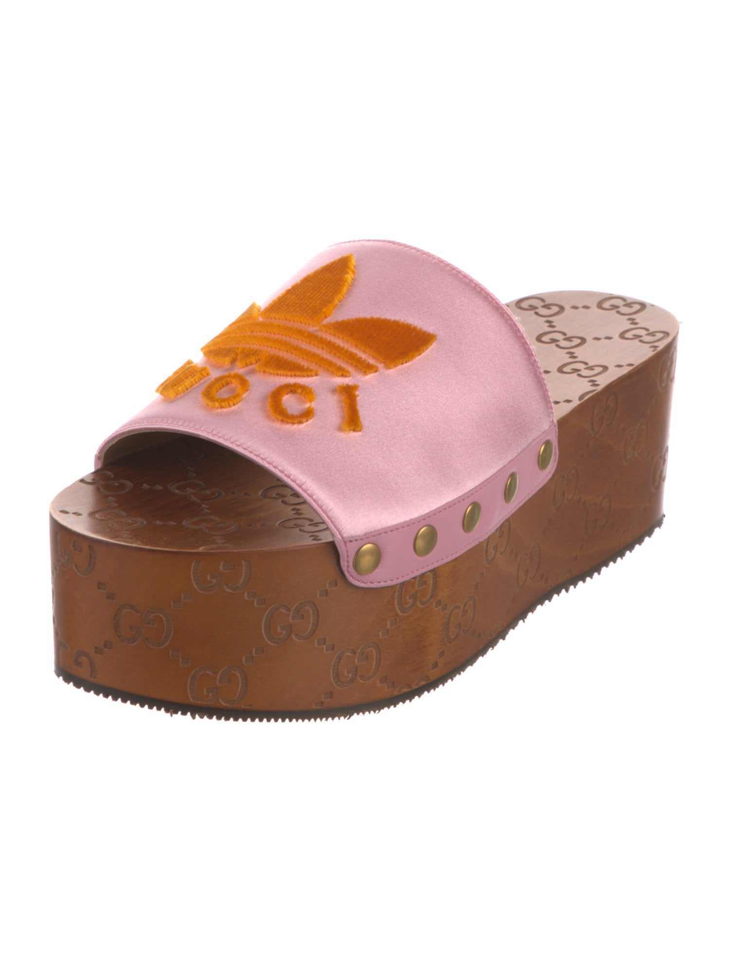 Gucci x Adidas Clogs GG Logo Slides w/ Tags