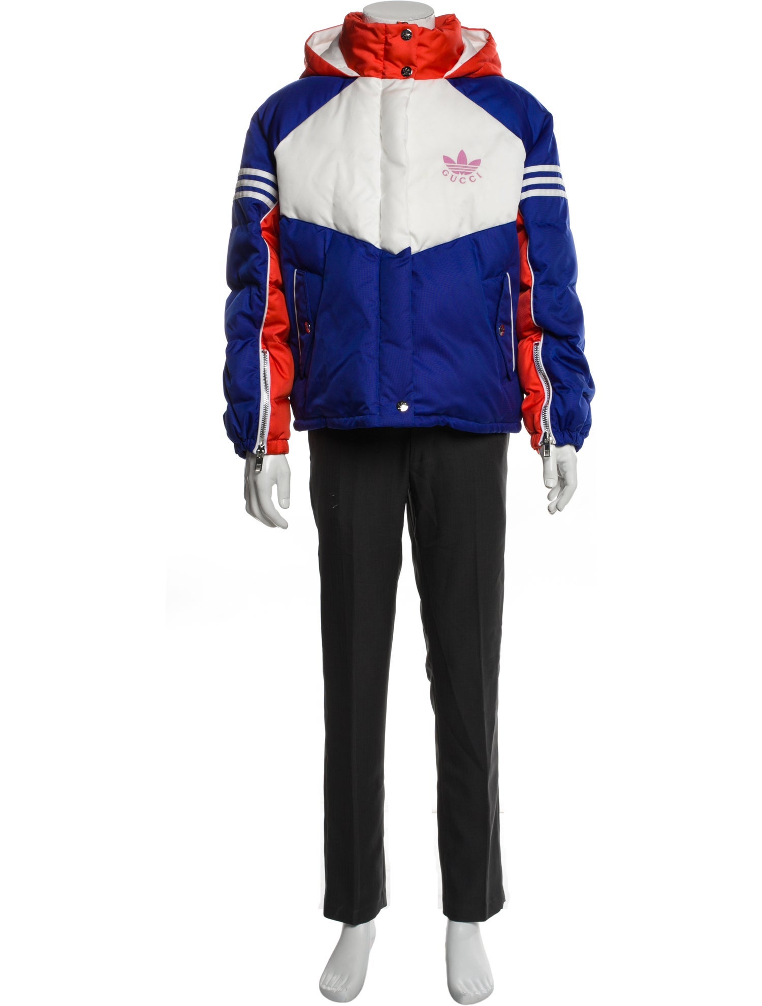 Gucci x Adidas 2023 Colorblock Pattern Parka w/ Tags