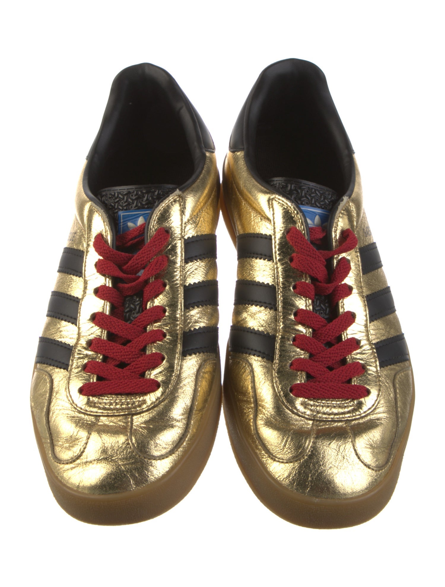 Gucci x Adidas 2022 Leather Sneakers - Gold Sneakers, Shoes - GAUDC24045 |  The RealReal