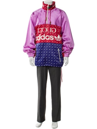 Gucci x Adidas Graphic Print Windbreaker