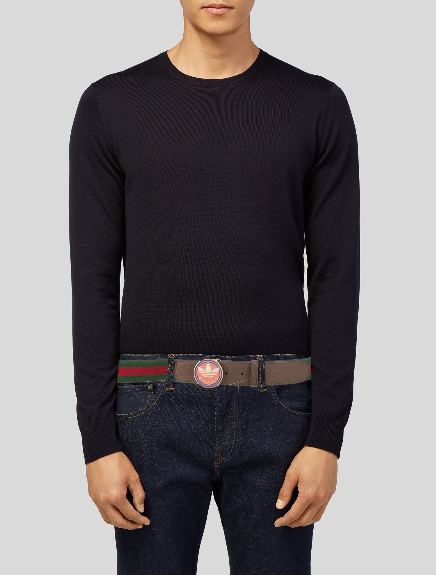 Gucci x Adidas Web Web Accent Waist Belt