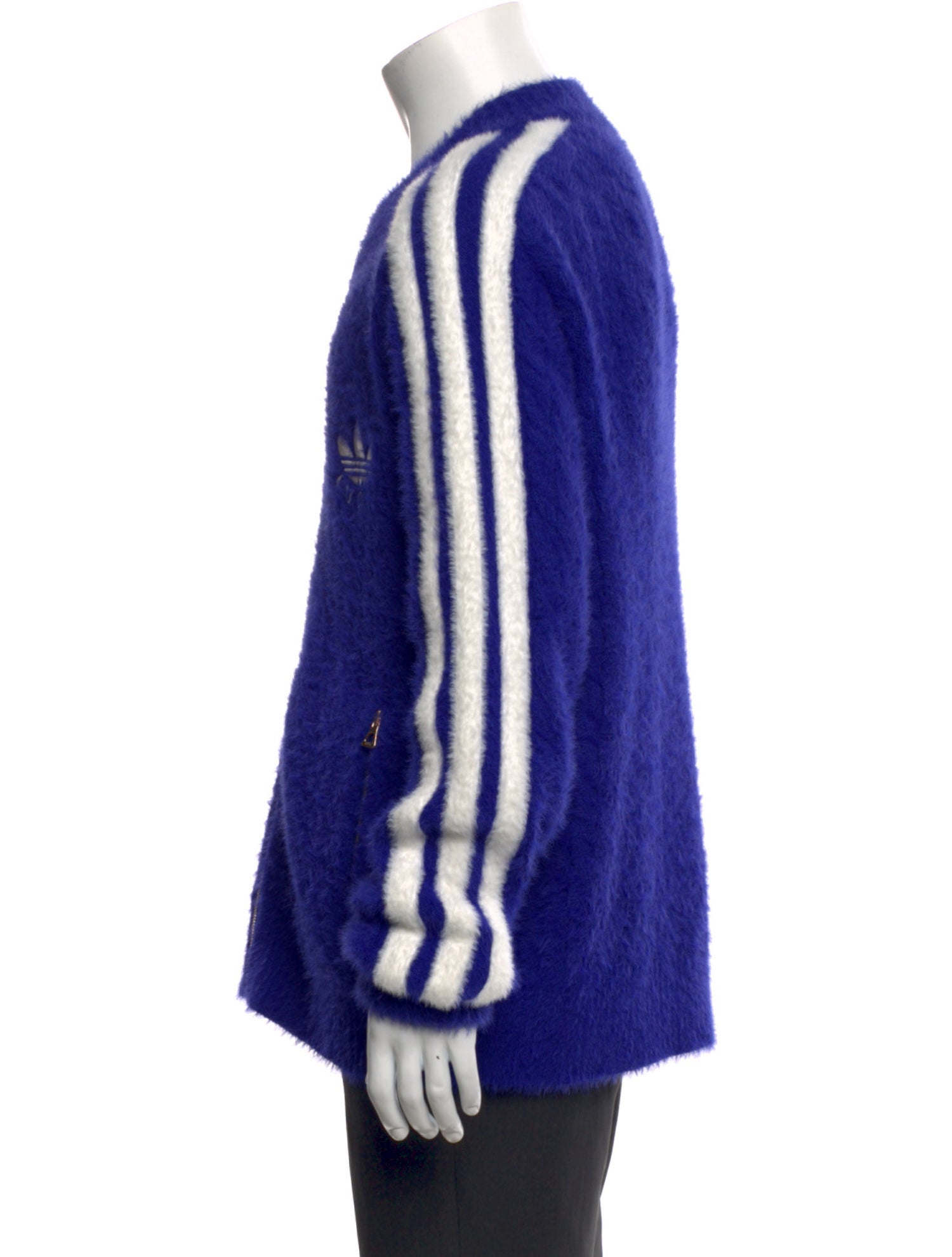 Gucci x Adidas Graphic Print Mock Neck Cardigan