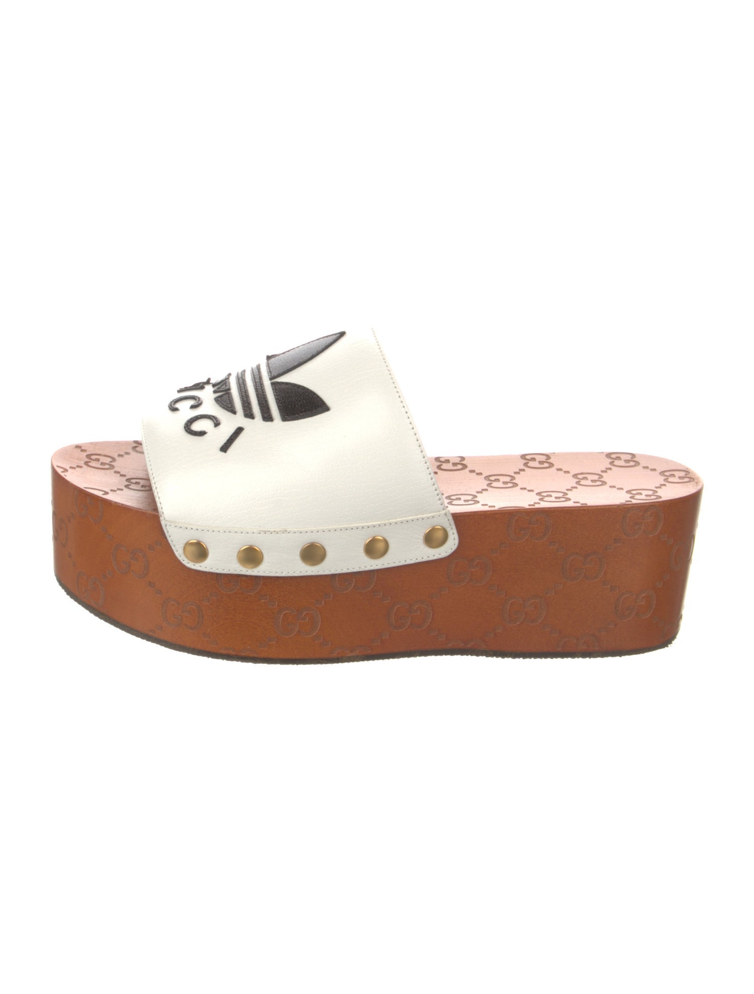 Gucci x Adidas Clog GG Signature Slides