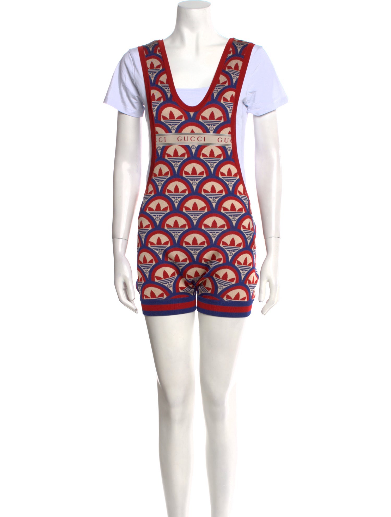Gucci x Adidas Printed Scoop Neck Romper w/ Tags