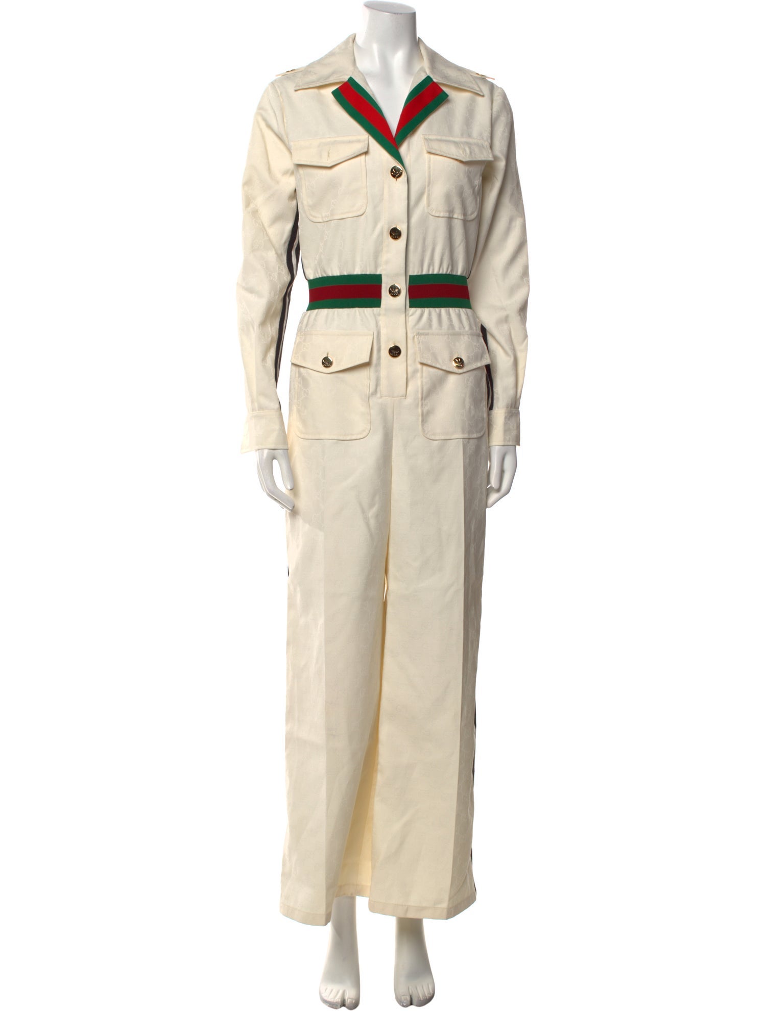Gucci x Adidas 2023 Colorblock Pattern Jumpsuit