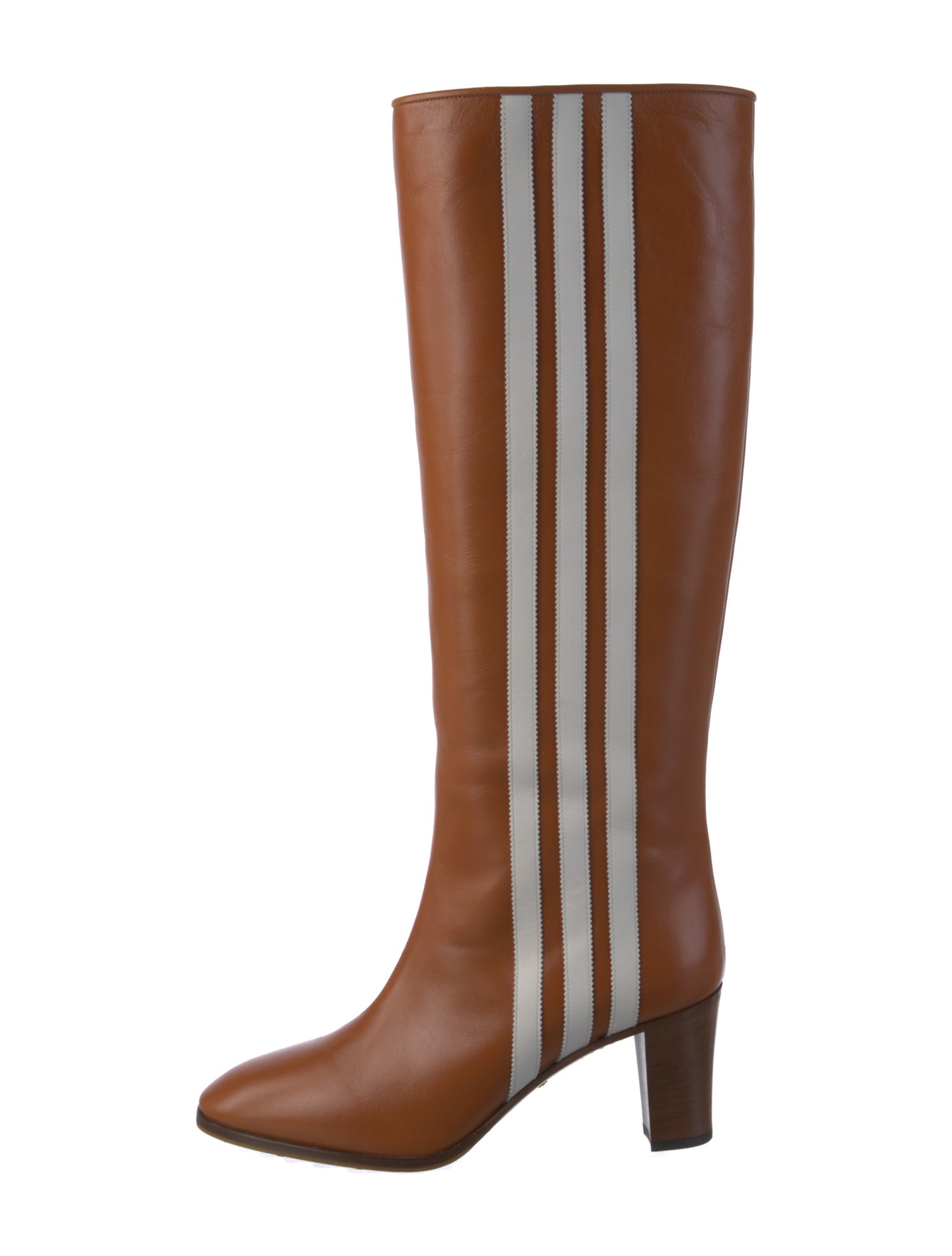 Gucci x Adidas Leather Striped Boots