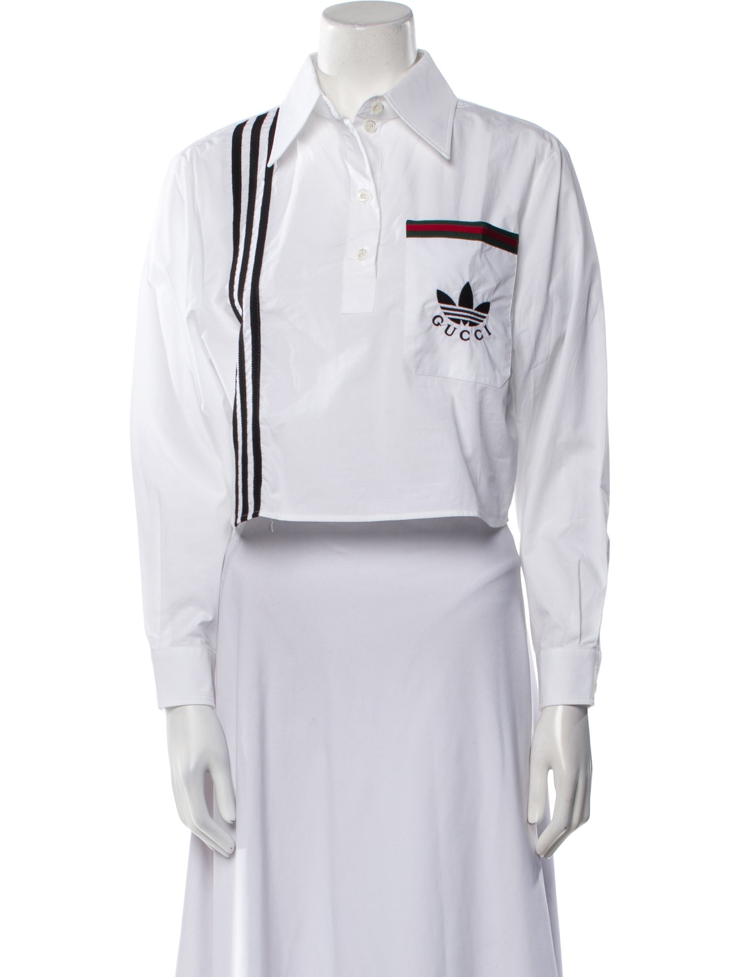 Gucci x Adidas 2022 Long Sleeve Crop Top