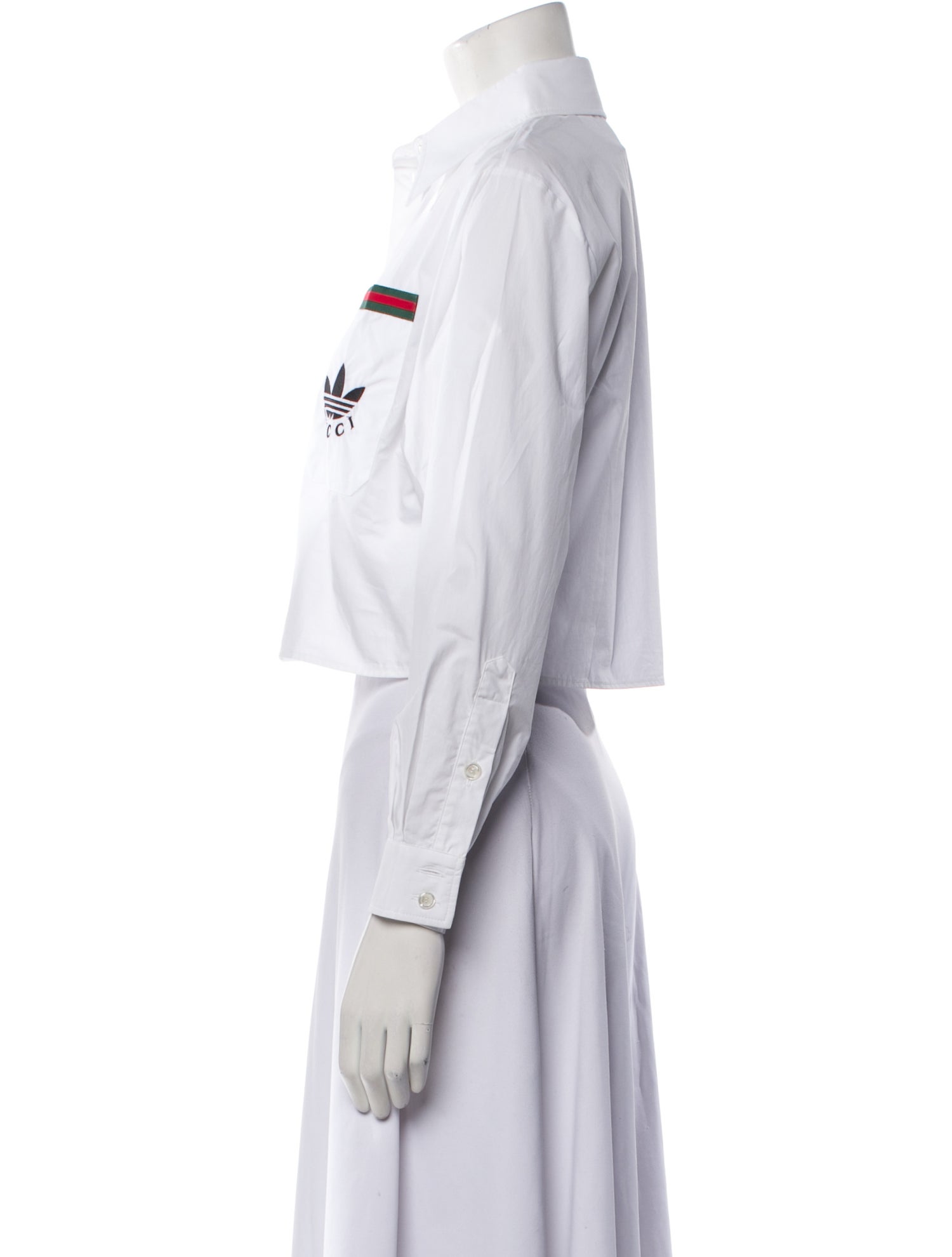 Gucci x Adidas 2022 Long Sleeve Crop Top