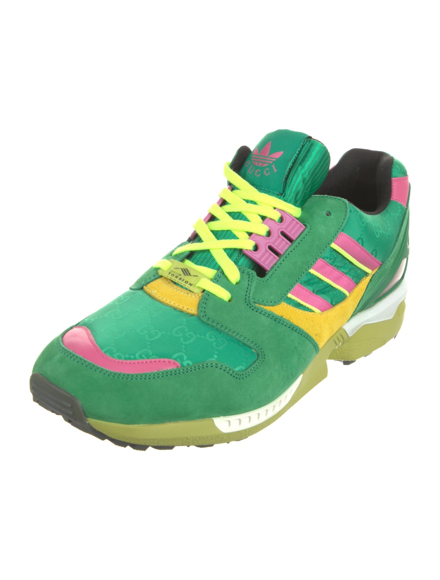 Gucci x Adidas GG Supreme Nylon Athletic Sneakers w/ Tags