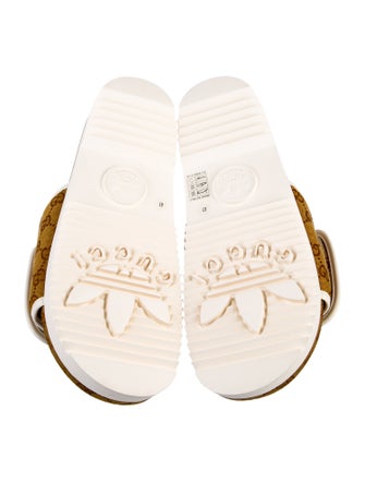 Gucci x Adidas GG Supreme T.Original GG Canvas Slides