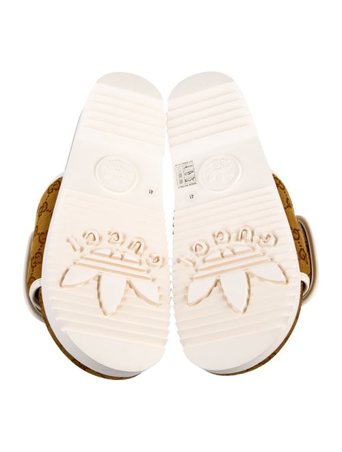 Gucci x Adidas GG Supreme T.Original GG Canvas Slides