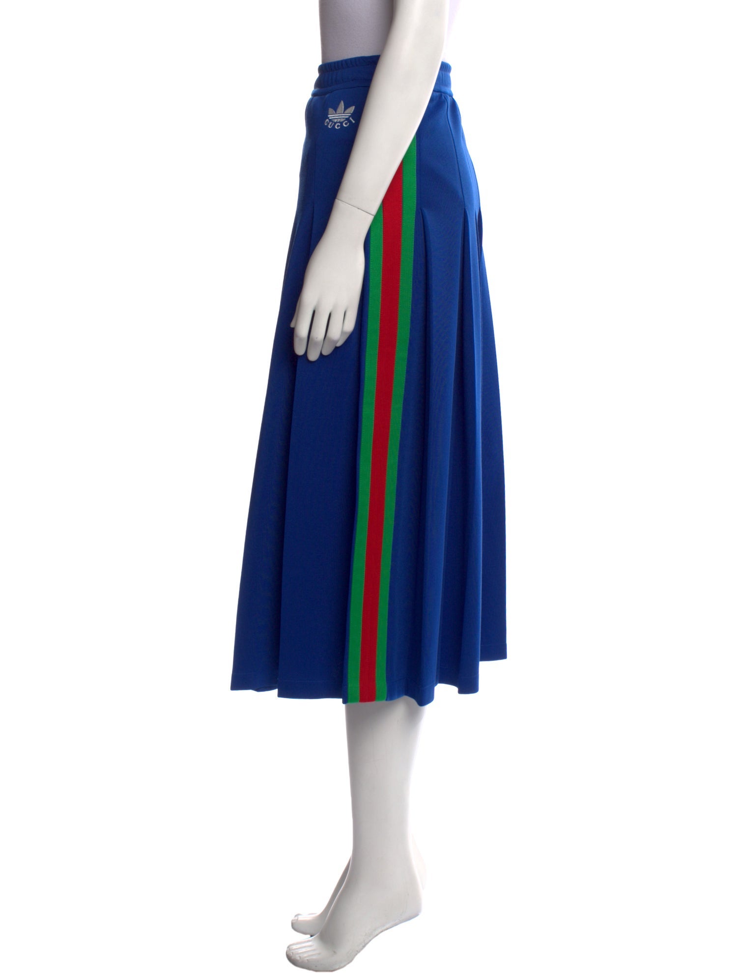 Gucci x Adidas Embroidered Accent Midi Length Skirt