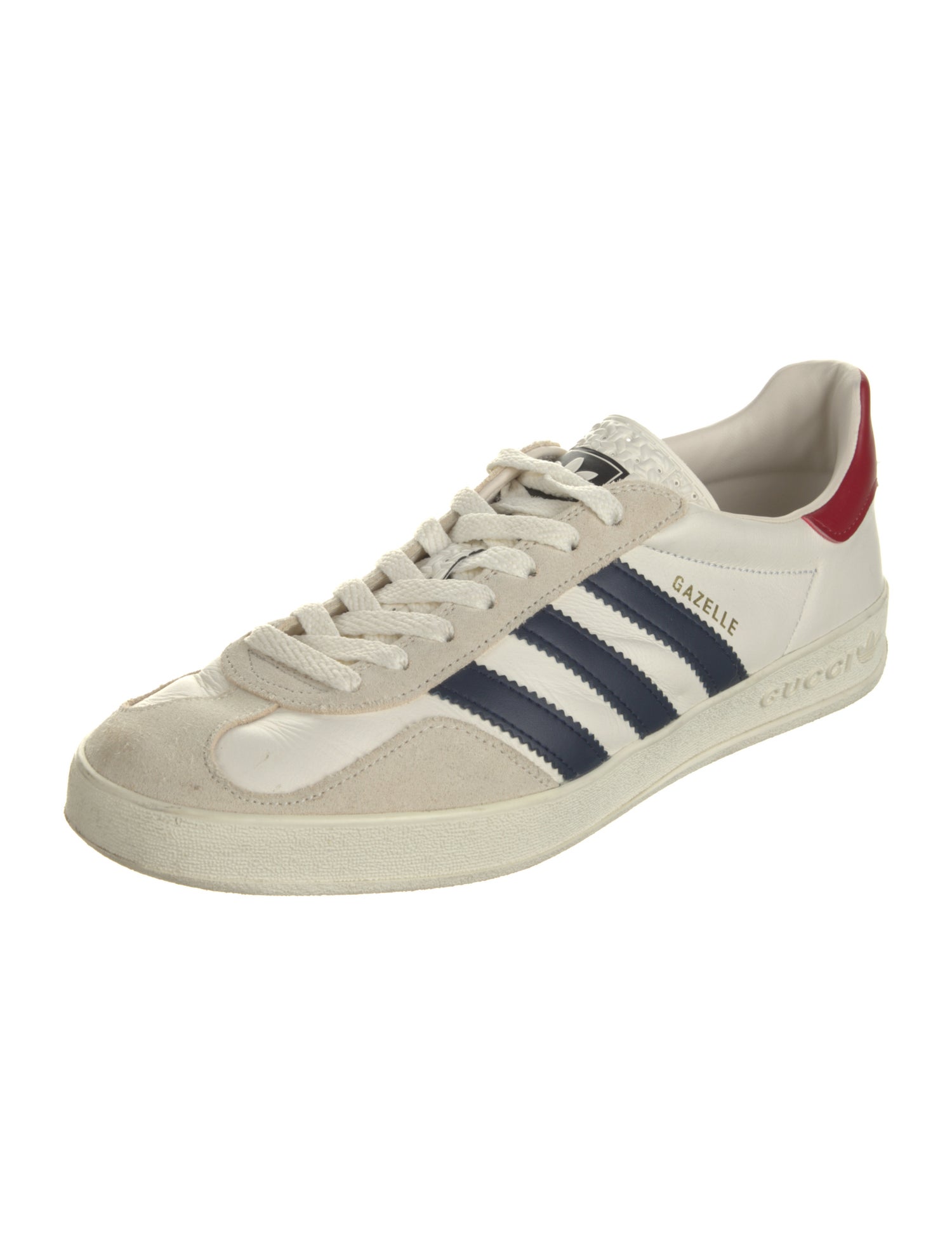 Gucci x Adidas Gazelle White Sneakers