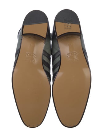 Gucci x Adidas Leather Lace-Up Boots