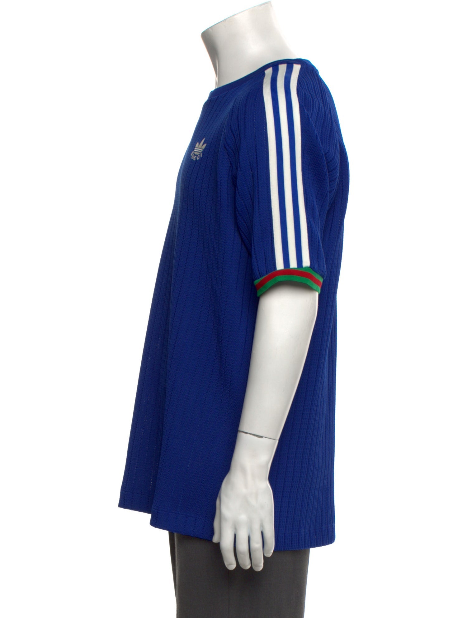 Gucci x Adidas Web Accent Striped T-Shirt