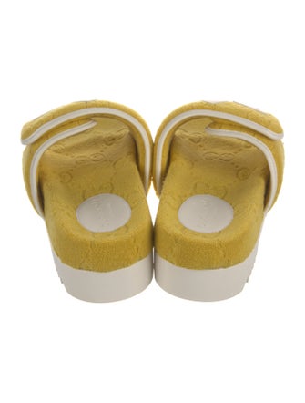 Gucci x Adidas GG Signature Terry Cloth Slides