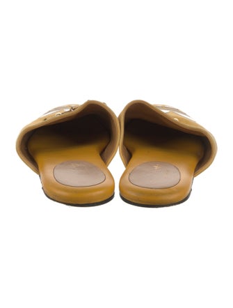 Gucci x Adidas Horsebit Accent Suede Mules