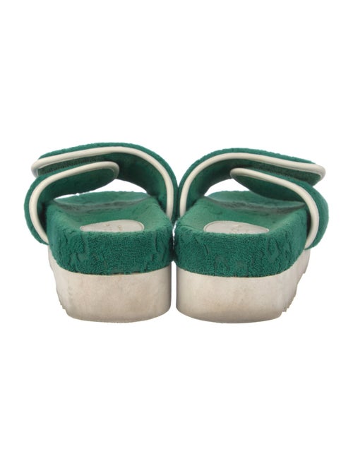 Gucci x Adidas Terry Cloth Printed Slides