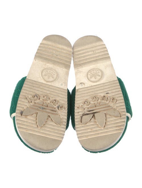 Gucci x Adidas Terry Cloth Printed Slides