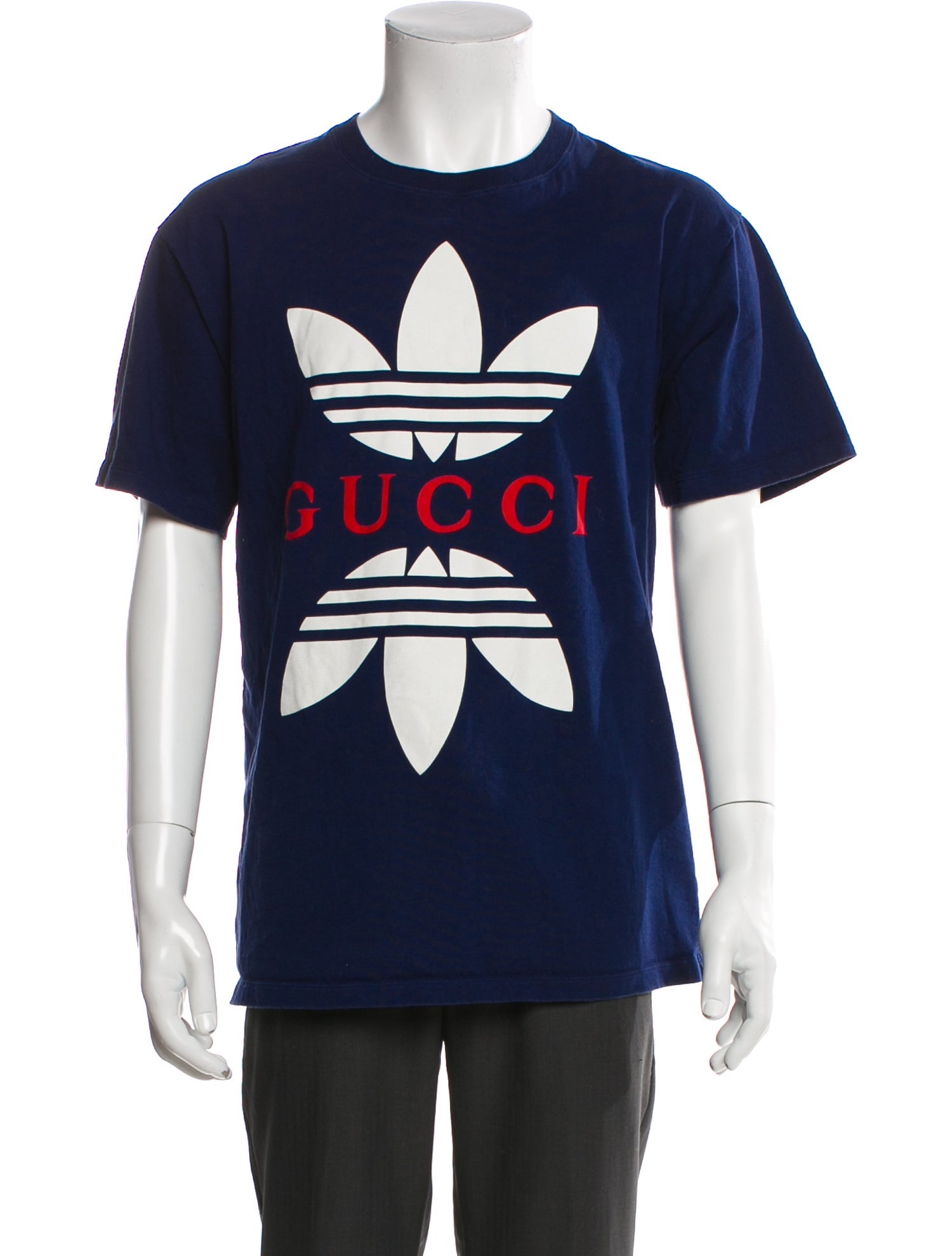 Gucci x Adidas Graphic Print Crew Neck T-Shirt