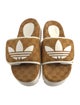Gucci x Adidas Canvas Printed Slides
