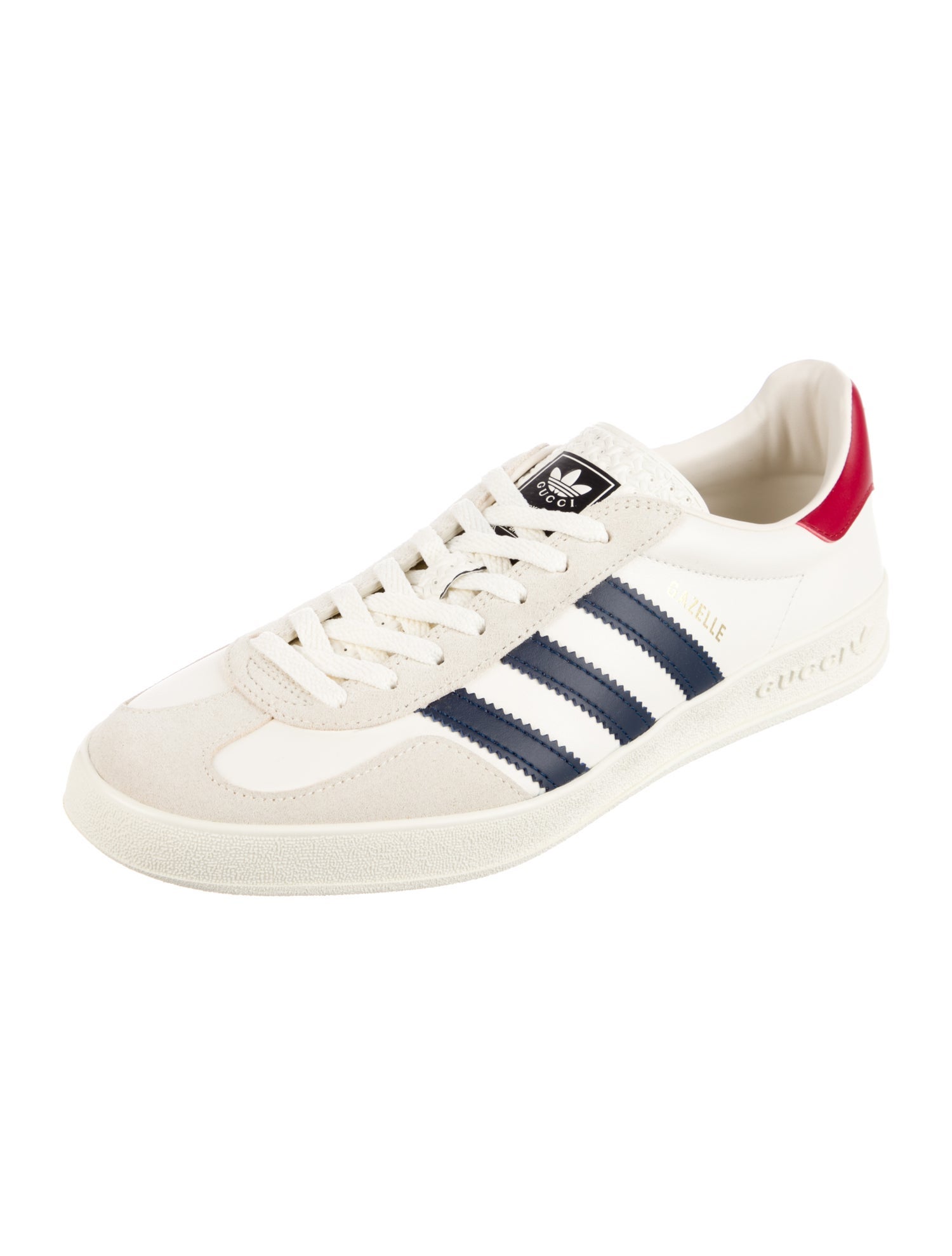 Gucci x Adidas Gazelle 'White' Sneakers