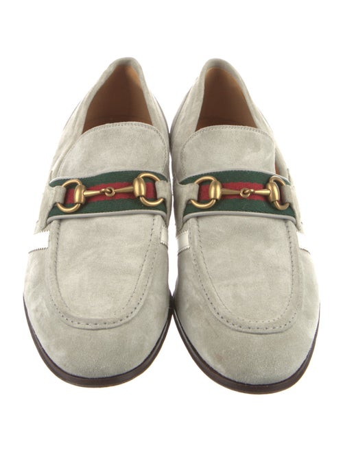 Gucci x Adidas Web Accent Suede Loafers