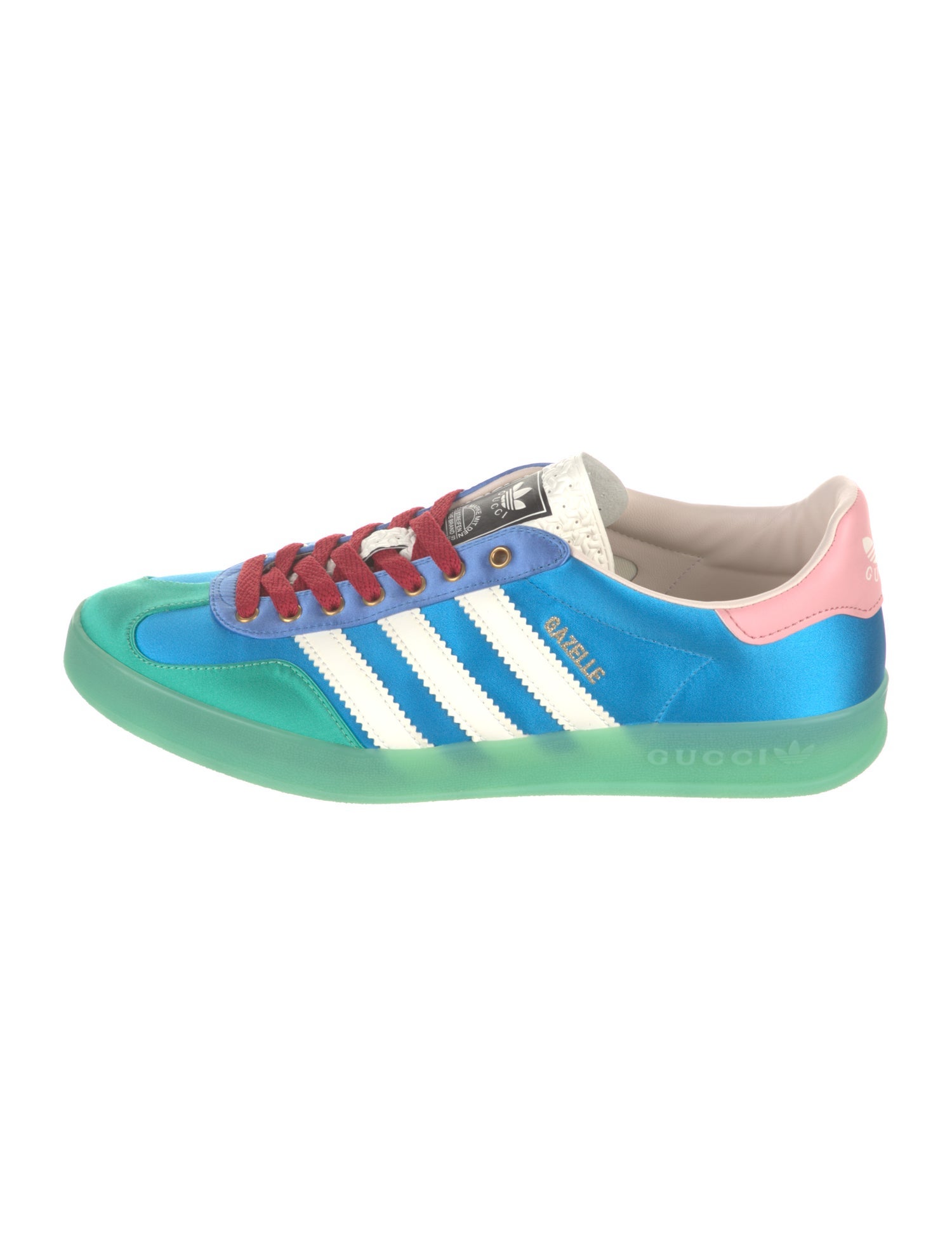 Gucci x Adidas Gazelle 'Light Blue Silk' Sneakers