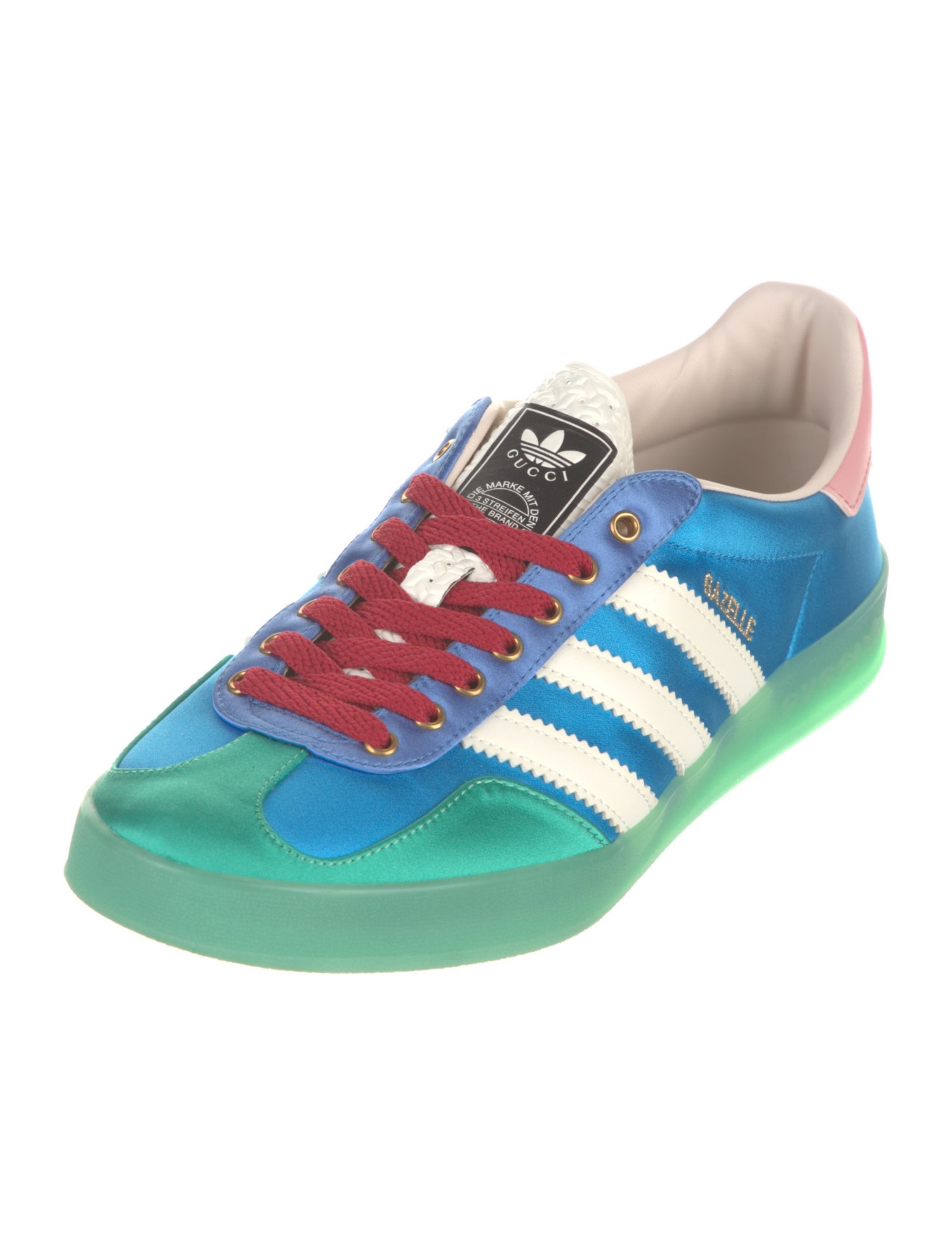 Gucci x Adidas Gazelle 'Light Blue Silk' Sneakers