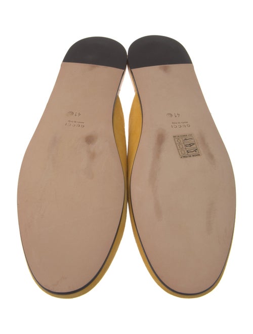 Gucci x Adidas Horsebit Accent Suede Mules