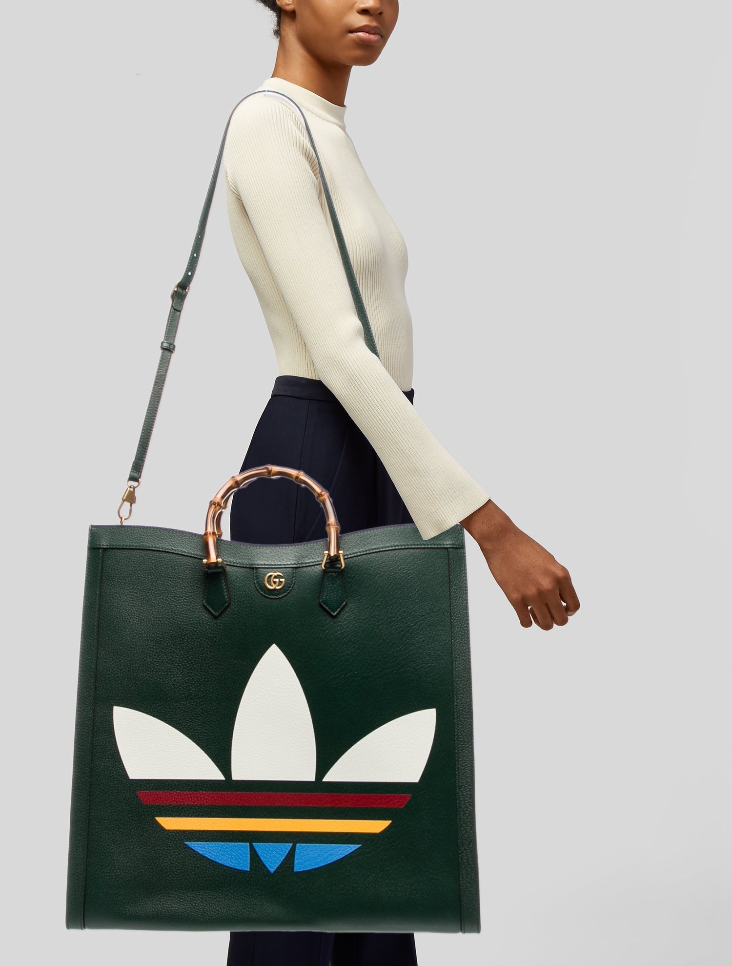Gucci x Adidas Web Diana Maxi 2022 - Green Totes, Handbags