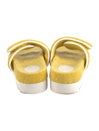 Gucci x Adidas GG Signature Terry Cloth Slides