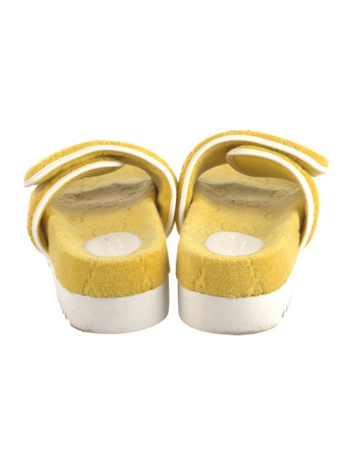 Gucci x Adidas GG Signature Terry Cloth Slides