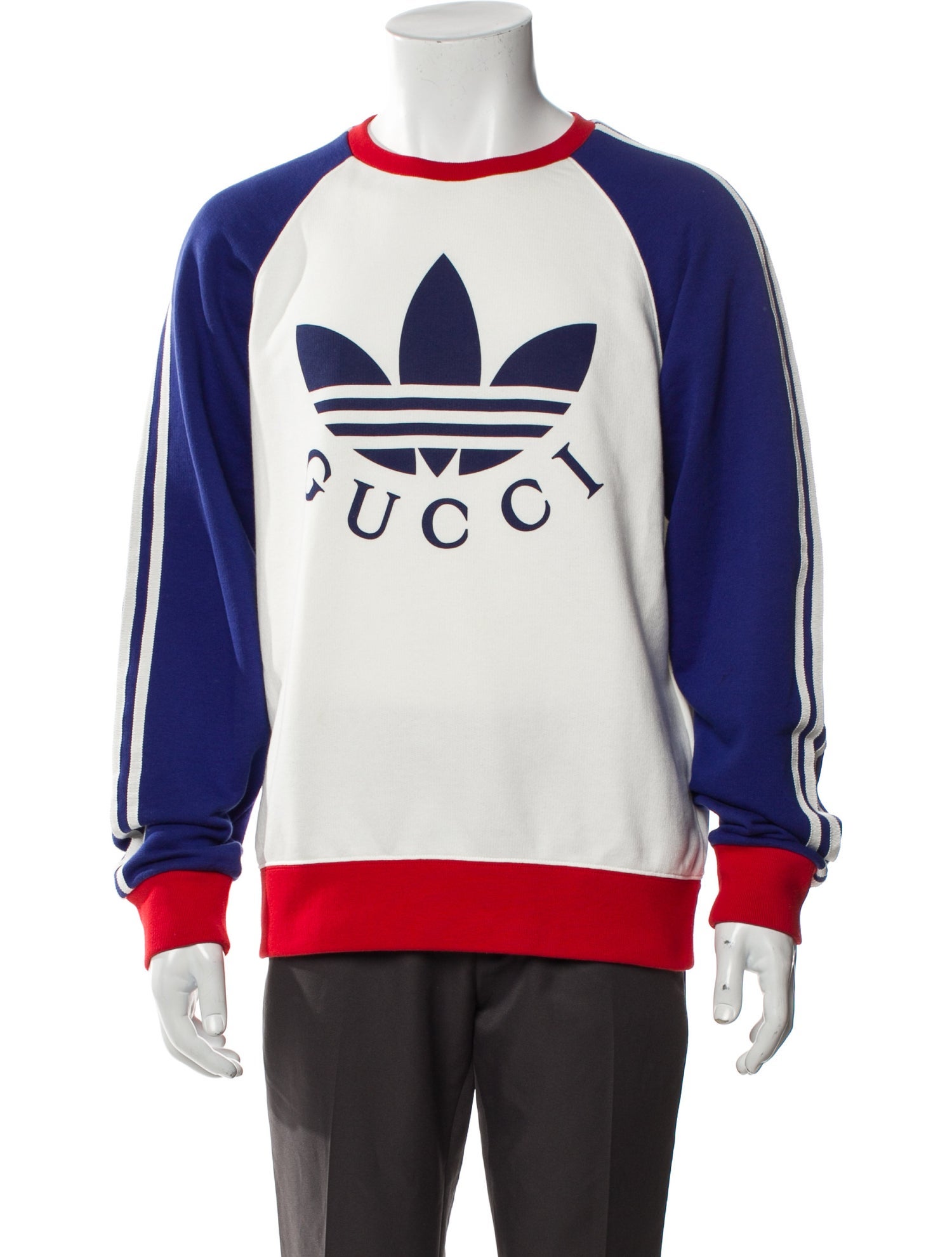 Gucci x Adidas Graphic Print Crew Neck Sweatshirt