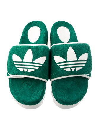 Gucci x Adidas 2022 GG Platform Slides
