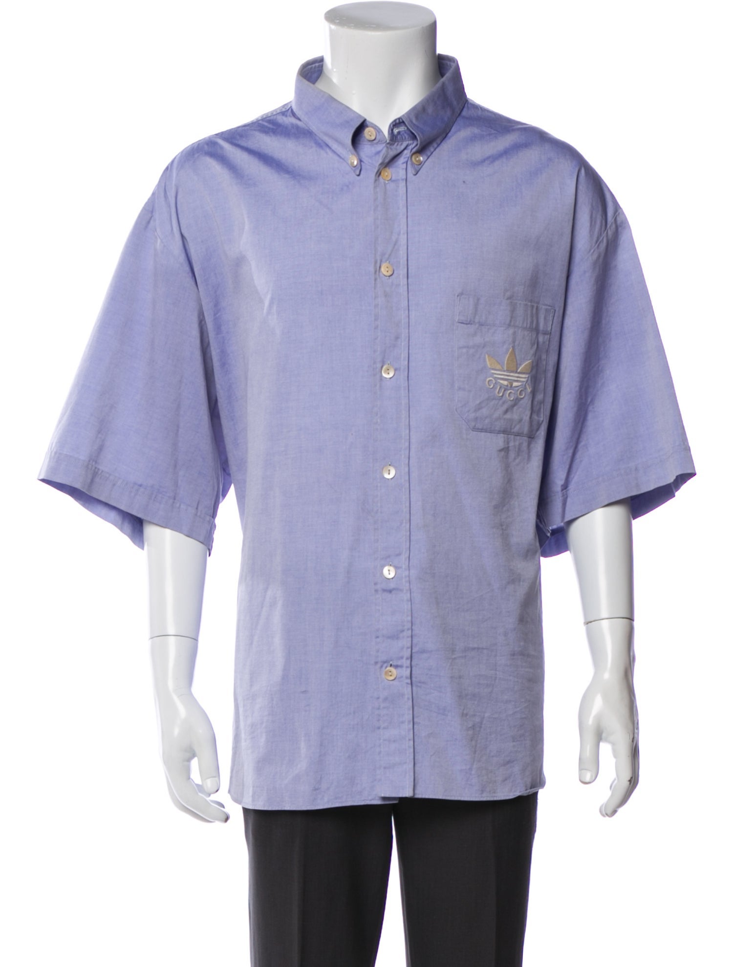 Gucci x Adidas Interlocking G Logo Short Sleeve Shirt