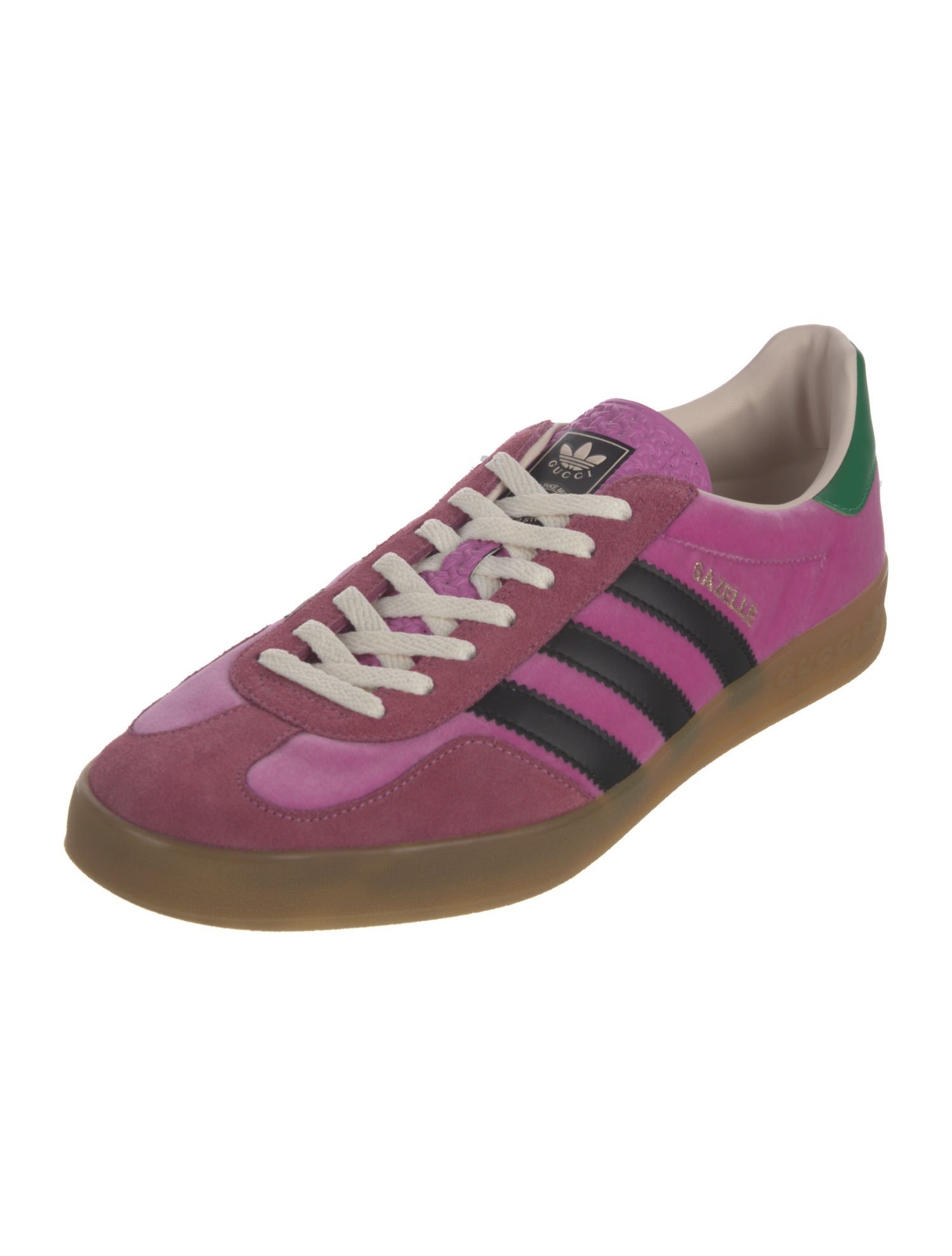 Gucci x Adidas Velvet Colorblock Pattern Sneakers